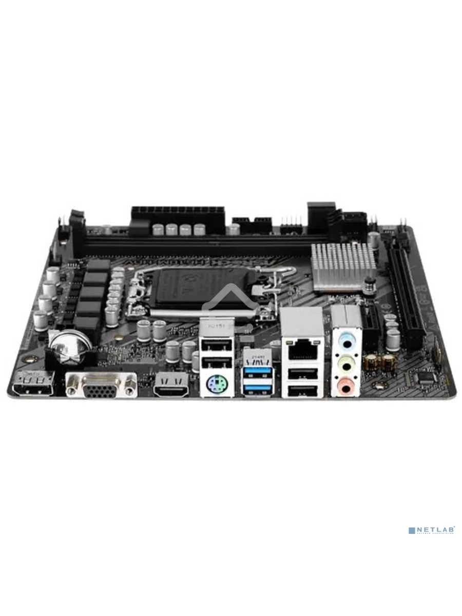 Материнская плата ASRock H610M-HDV, LGA 1700, Intel H610, 2xDDR4, 4xSATA, 1xPCIe 4.0 x16, 1xPCIe x1, 1xHDMI, 1xDP, 1xVGA, 1x 1Gb LAN, 2xUSB-A 3.2 Gen 1, 4xUSB-A 2.0, 3x3.5 мм, 7.1, mATX
