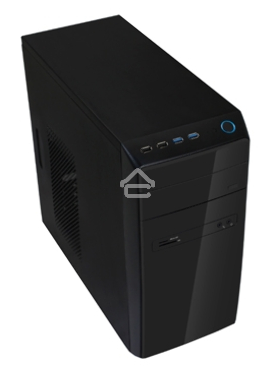 Компьютерный корпус InWin POWERMAN ES726BK USB 3.0 (Mini Tower, mATX, 450W PM-450ATX, USBx2, USB 3.0x2 + Audio, черный) <6120259>