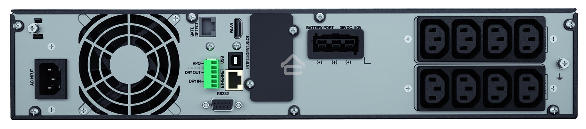 Источник бесперебойного питания Ippon Innova RT II 1000 900Вт 1000ВА черный