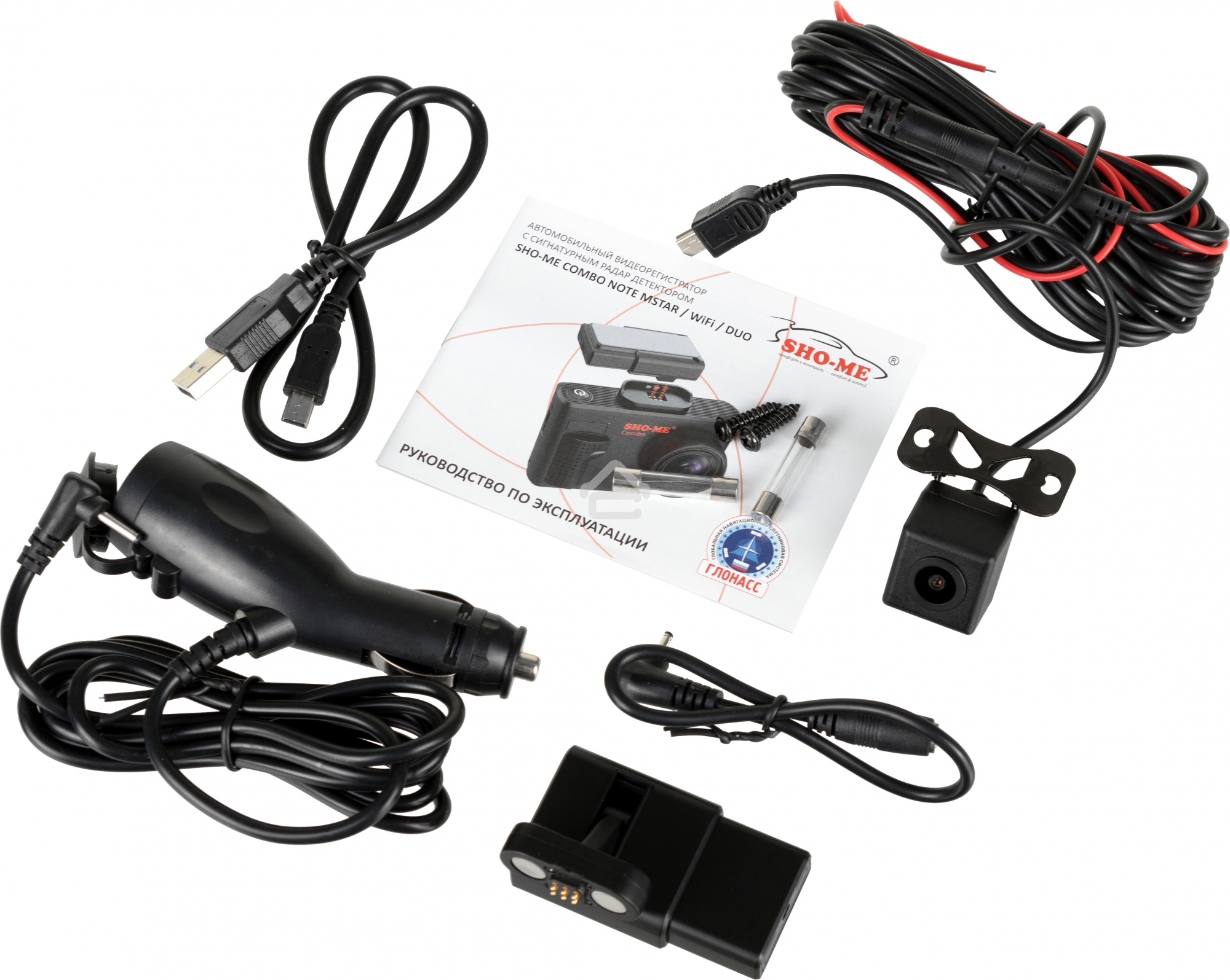 Видеорегистратор с радар-детектором Sho-Me Combo Note WiFi DUO GPS ГЛОНАСС - без камеры заднего вида!