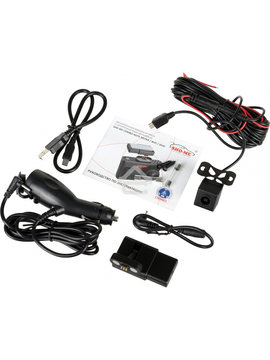 Видеорегистратор с радар-детектором Sho-Me Combo Note WiFi DUO GPS ГЛОНАСС