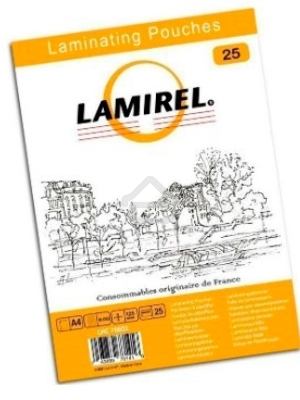 Пленка для ламинирования Fellowes 125мкм A4 (25шт) глянцевая 216x303мм Lamirel (LA-78802)