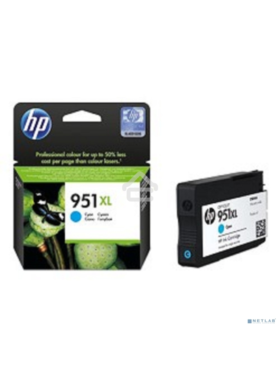 Картридж струйный HP 951XL CN046AE голубой для HP OJ Pro 8100/8600 (1500стр.)