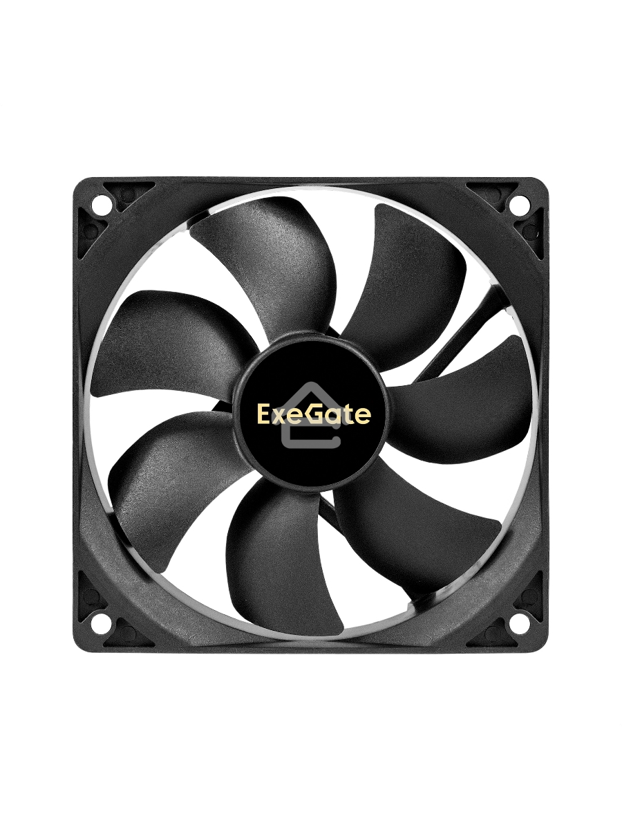 Вентилятор для корпуса ExeGate ExtraSilent ES12025SM черный, 120 мм, 1400 об/мин, 24 дБ, 2 pin