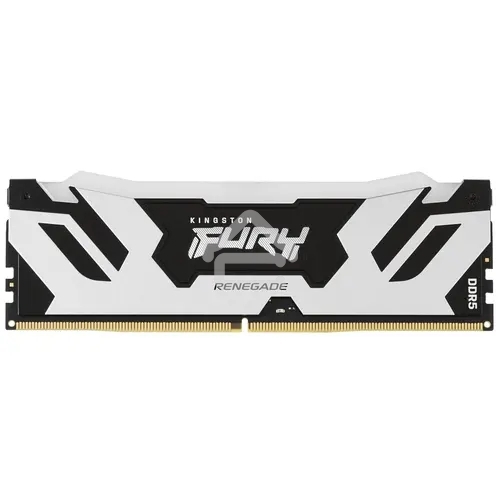 Оперативная память Kingston Fury Renegade, DDR5, 48Gb (1x48Gb), 6000MHz, CL32, DIMM, с радиатором, RGB, cеребристый/черный