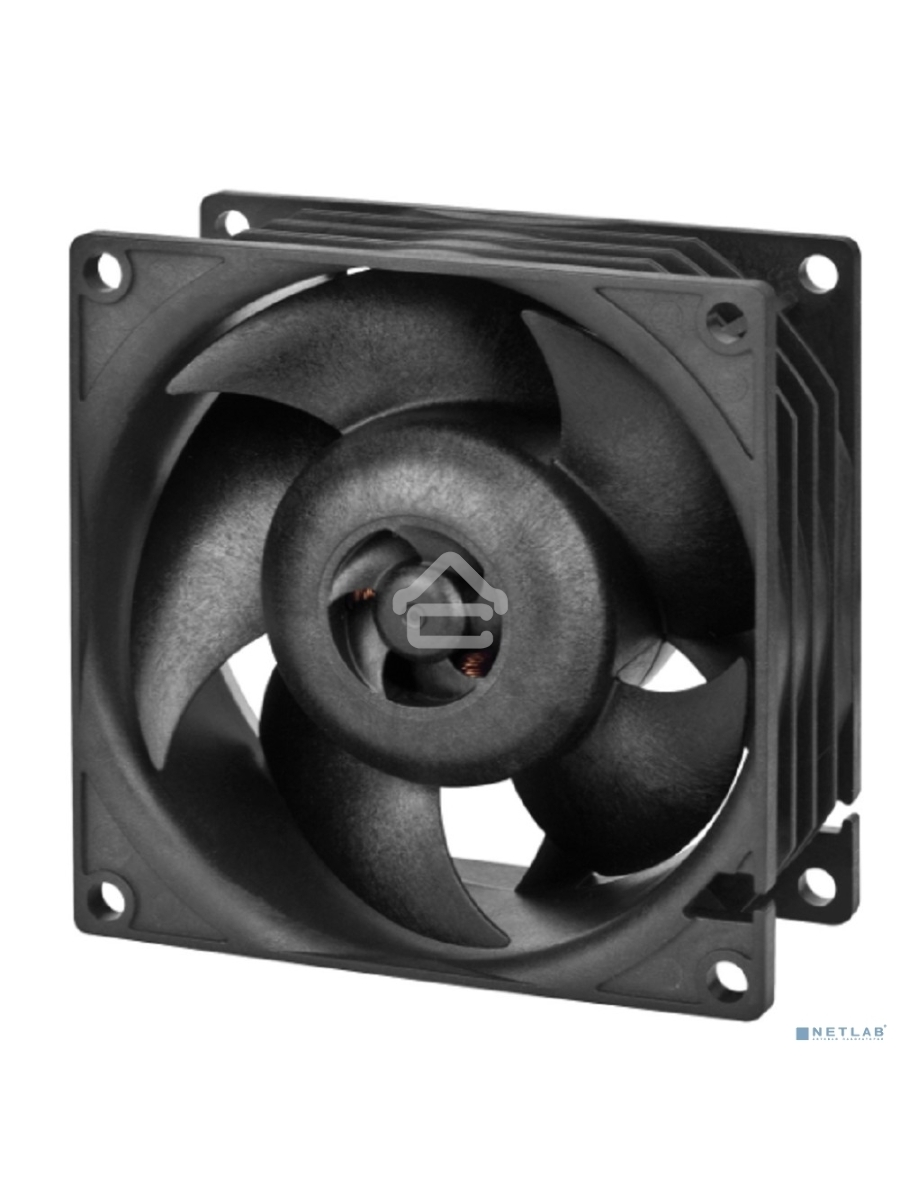 Комплект вентиляторов для корпуса Arctic S8038-7K (4 Pack) черный, 80 мм, 7000 об/мин, 4 pin