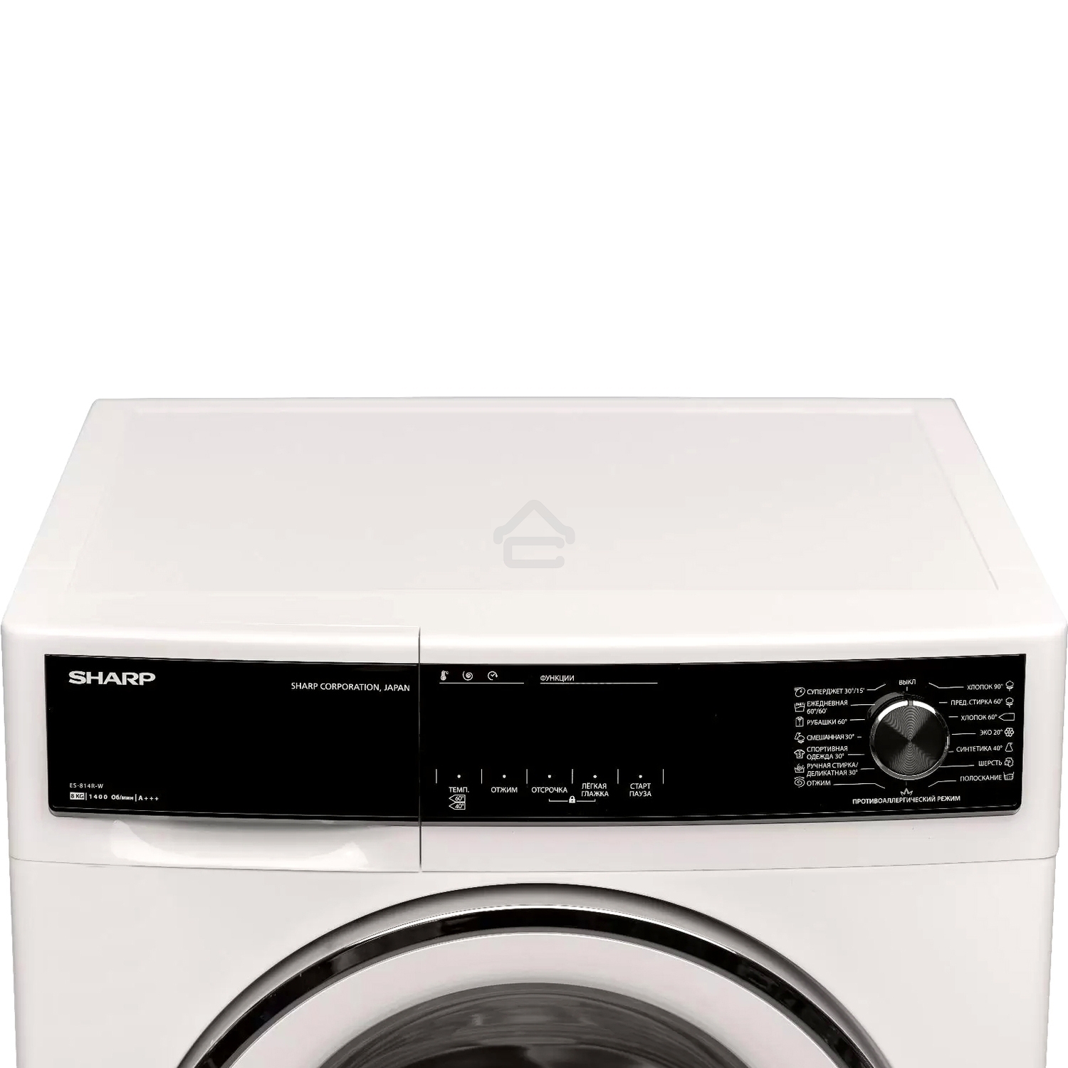 Стиральная машина Sharp ES814RW белый, загрузка фронтальная 8 кг, 1400 об/мин, класс: A+++