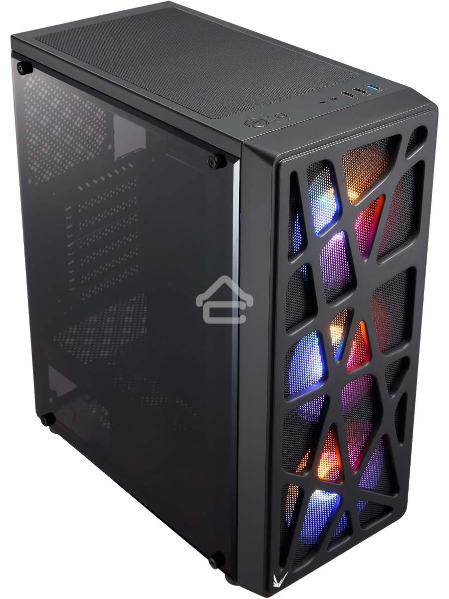 Компьютерный корпус Aerocool / Formula MANA черный без БП ATX 6x120mm 2xUSB2.0 1xUSB3.0 audio bott PSU