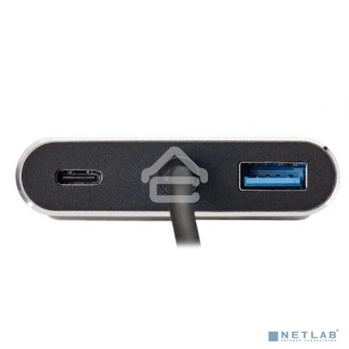 Кабель-концентратор USB3.1 TypeCm -->HDMI+USB3.0+PD+VGA Alum Grey 4K@30Hz, Telecom<TUC055>