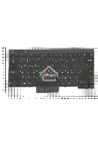 Клавиатура для ноутбука Lenovo ThinkPad T430 T430I X230 T530 L430 L530 черная с подсветкой