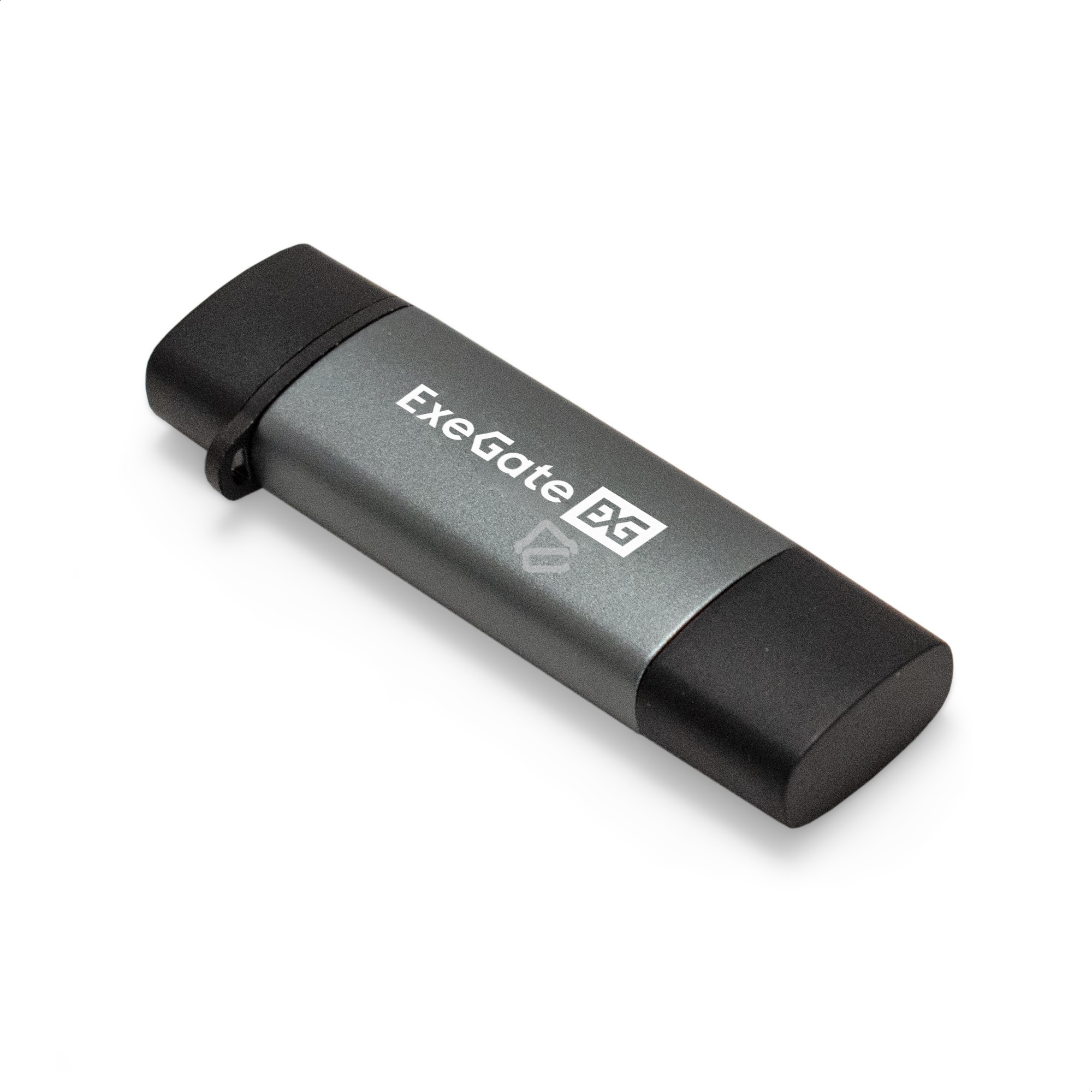 Устройство чтения/записи карт памяти ExeGate CR-201CA (кабель-адаптер USB Type-A/Type-C --> Card Reader, поддержка стандартов: SD/SDHC/MMCII/RS MMC, Micro SD/ Micro SDHC/Micro SDXC, Plug&Play, серый)