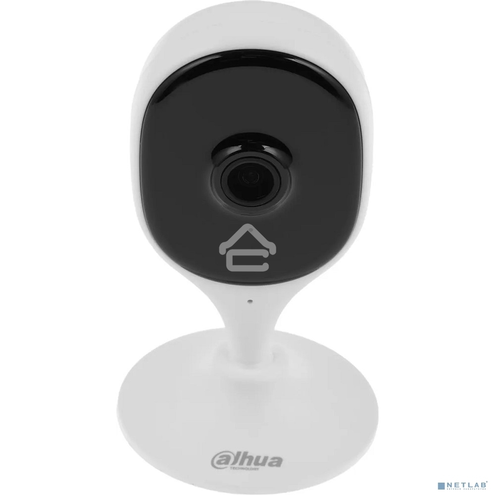 Компактная IP-видеокамера Dahua DH-IPC-C3AP-0280B с Wi-Fi 2.4ГГц 3Мп, 1/3.2” CMOS, объектив 2.8мм, обнаружение людей, ИК 10м, микрофон, динамик