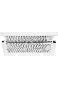 Вытяжка встраиваемая Kuppersberg SLIMLUX 60 W, ширина 55,2 см, отвод/рециркуляция, 550 м3/час, механическое кнопочное управление, 3 скорости, светодиодное освещение 2х2 Вт, металлические жироулавливающие фильтры, угольный фильтр KF-Y (опция), цвет белый