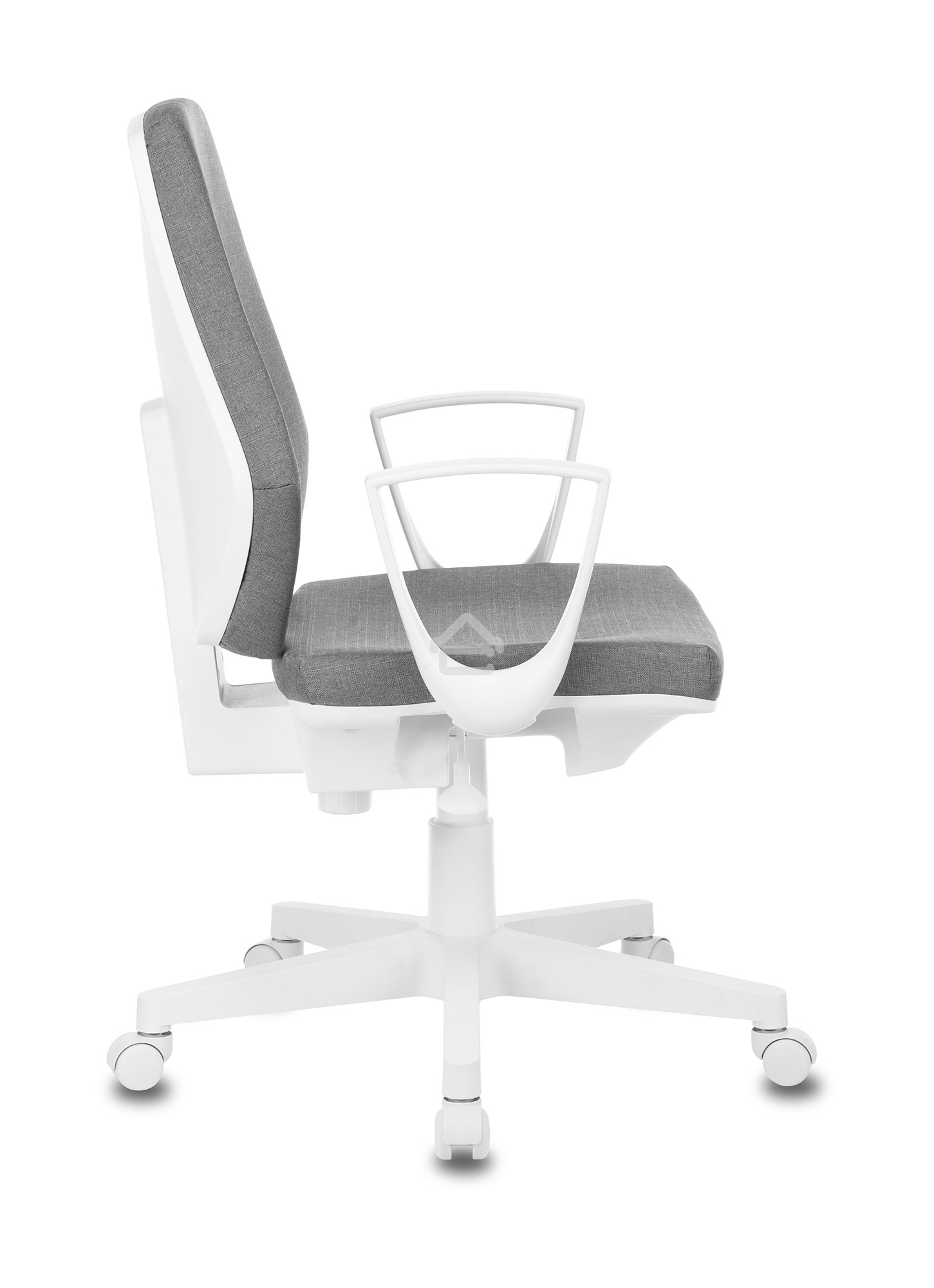 Кресло офисное Бюрократ CH-W545 серый 38-404, крестовина пластик, пластик белый