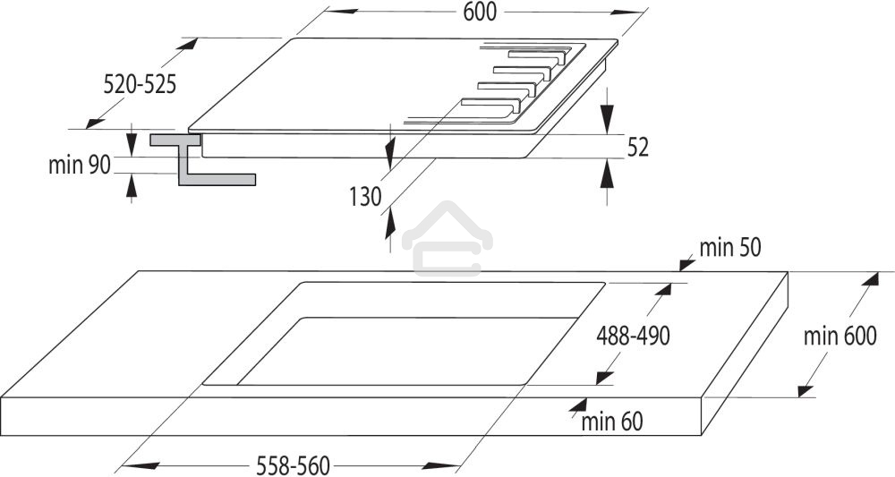 Газовая варочная поверхность Gorenje GCE691BSC черный