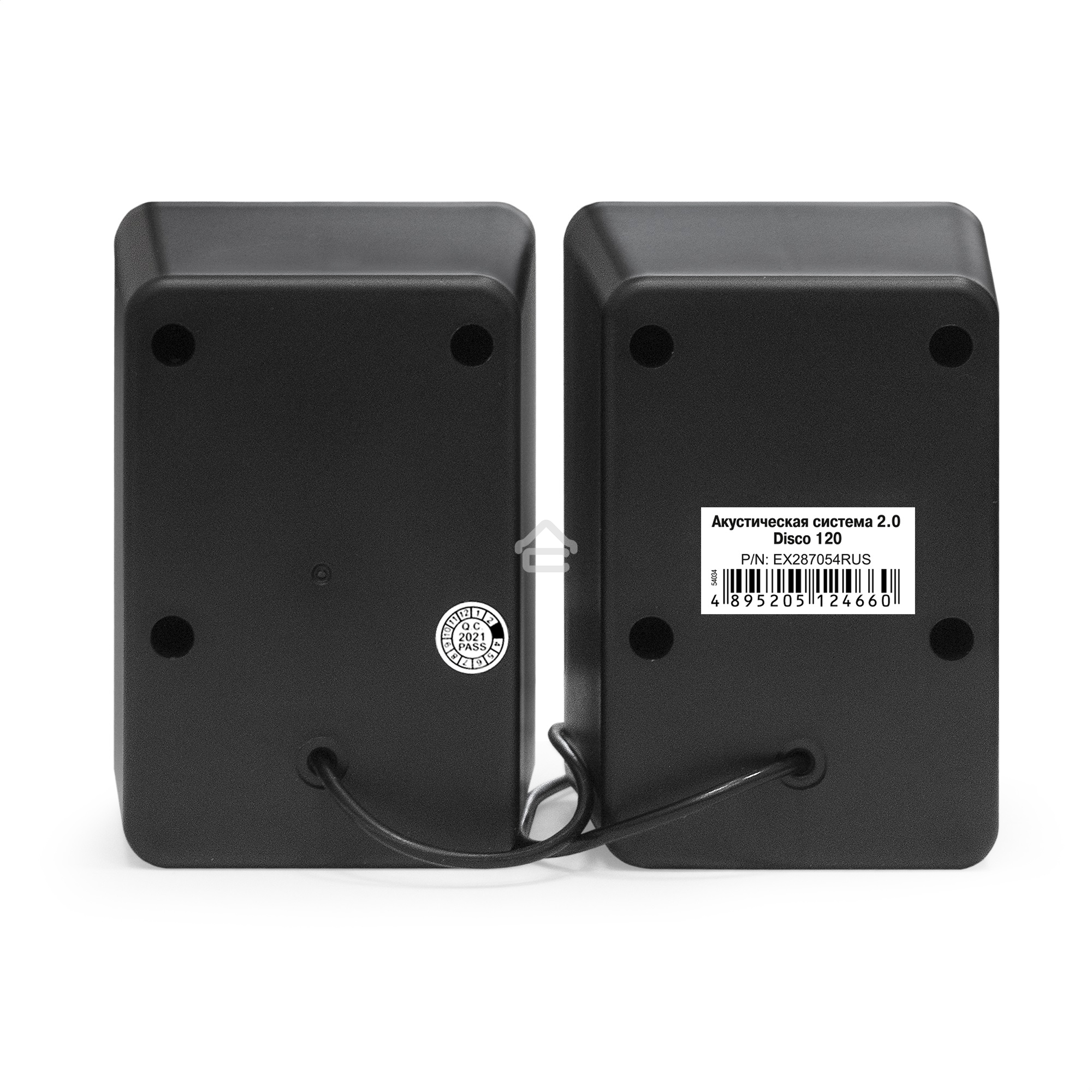 Акустическая система 2.0 ExeGate EX287054RUS Disco 120 (питание USB, 2х3Вт (6Вт RMS), 100-20000Гц, черный)