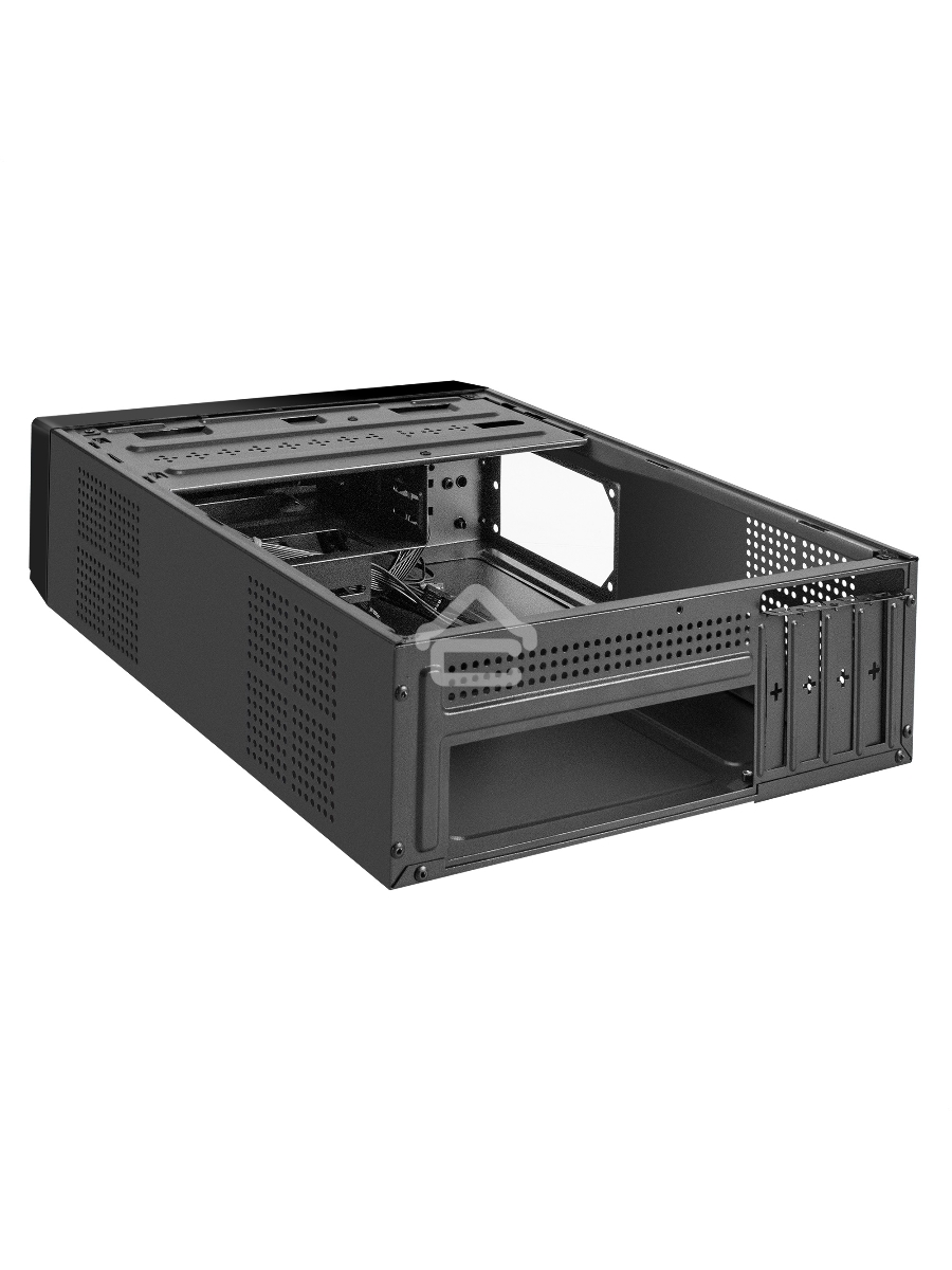 Компьютерный корпус Desktop ExeGate MI-208U2 (mini-ITX/mATX, без БП, 1*USB+2*USB3.0, аудио, черный)