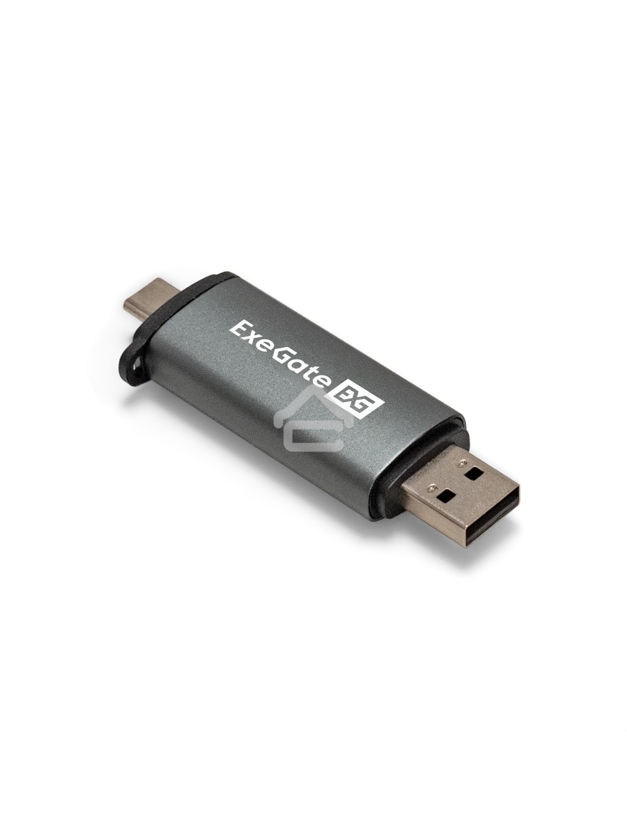 Устройство чтения/записи карт памяти ExeGate CR-201CA (кабель-адаптер USB Type-A/Type-C --> Card Reader, поддержка стандартов: SD/SDHC/MMCII/RS MMC, Micro SD/ Micro SDHC/Micro SDXC, Plug&Play, серый)
