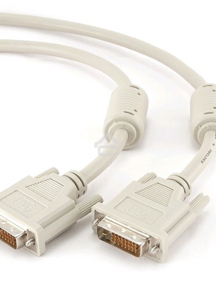 Кабель Кабель DVI-D dual link Gembird, 3.0м, 25M/25M, экран, феррит.кольца, пакет CC-DVI2-10)
