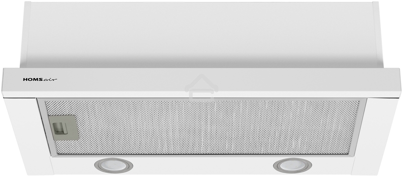 Вытяжка телескопическая HOMSair Flat 50 белый, 50 см, 520 куб. м/ч, 47 дБ