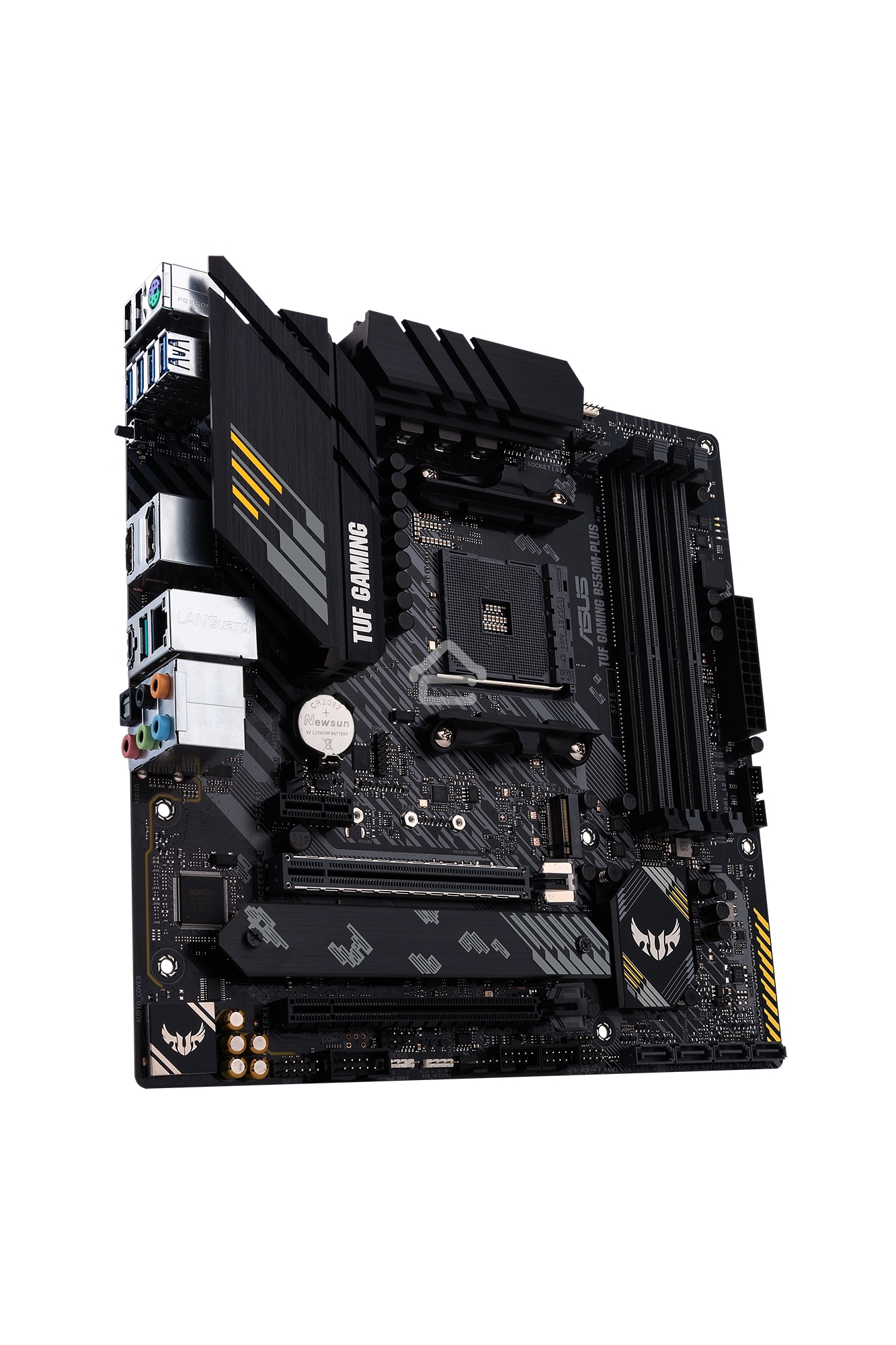 Материнская плата ASUS TUF GAMING B550M-PLUS, AM4, AMD B550, 4xDDR4, 4xSATA, 2xM.2, 1xPCIe 4.0 x16, 1xPCIe 3.0 x16, 1xPCIe x1, 1xHDMI, 1xDP, 1x 2.5Gb LAN, 4xUSB-A 3.2 Gen 1, 1xUSB-A 3.2 Gen 2, 2xUSB-A 2.0, 1xUSB-C 3.2 Gen 2, 5x3.5 мм, 7.1, mATX