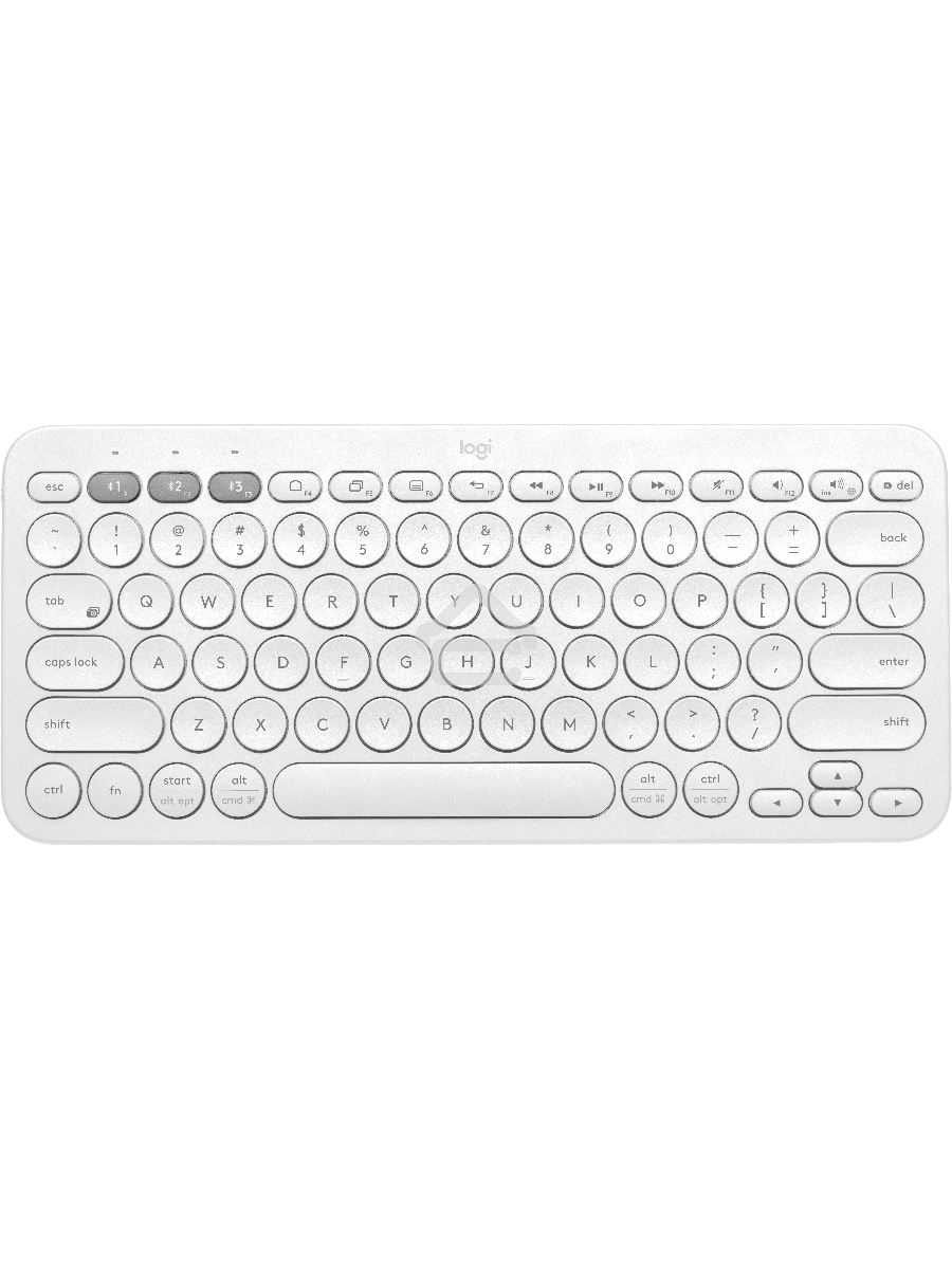 Клавиатура Logitech K380 беспроводная, Bluetooth, белый