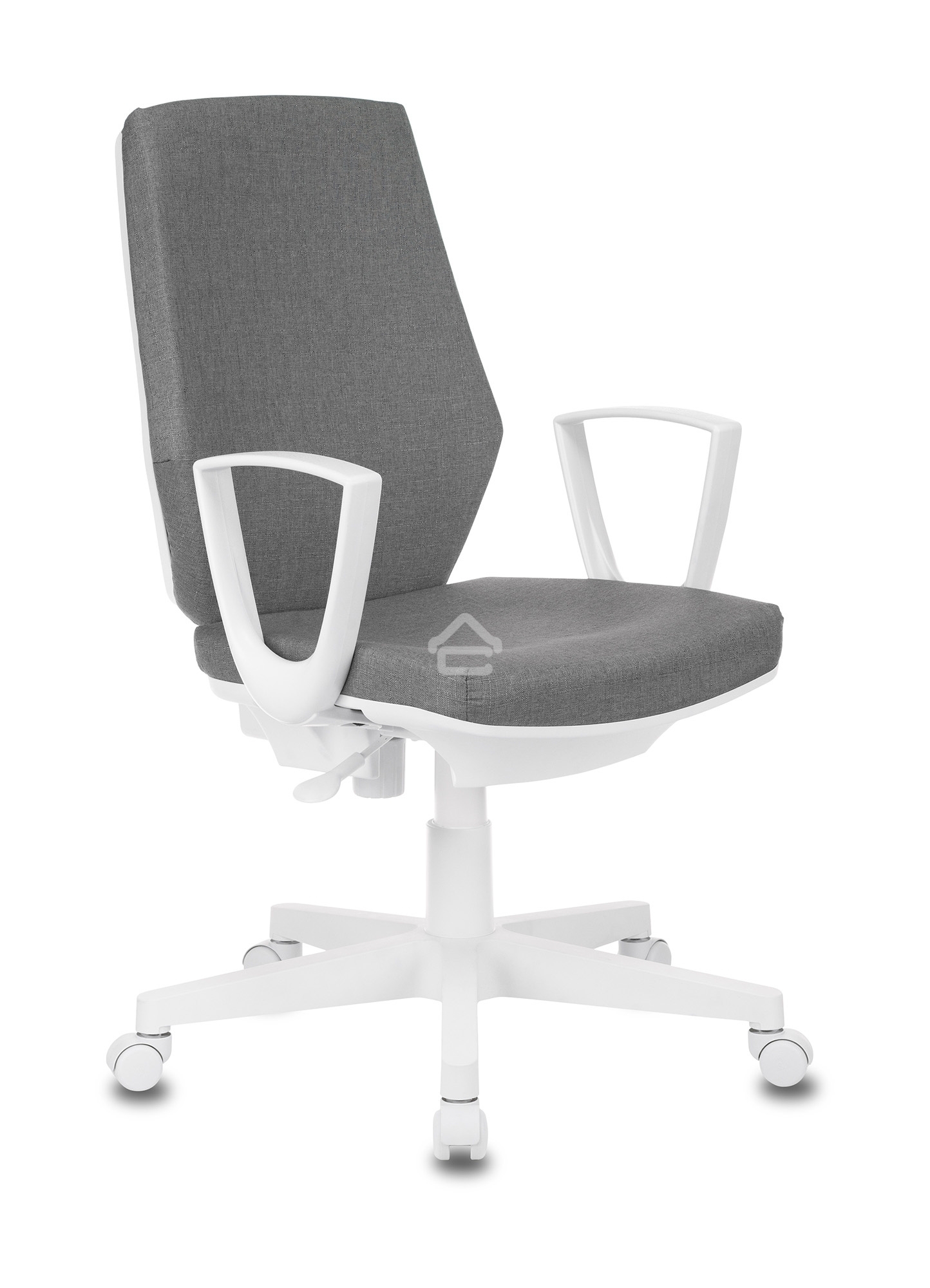 Кресло офисное Бюрократ CH-W545 серый 38-404, крестовина пластик, пластик белый