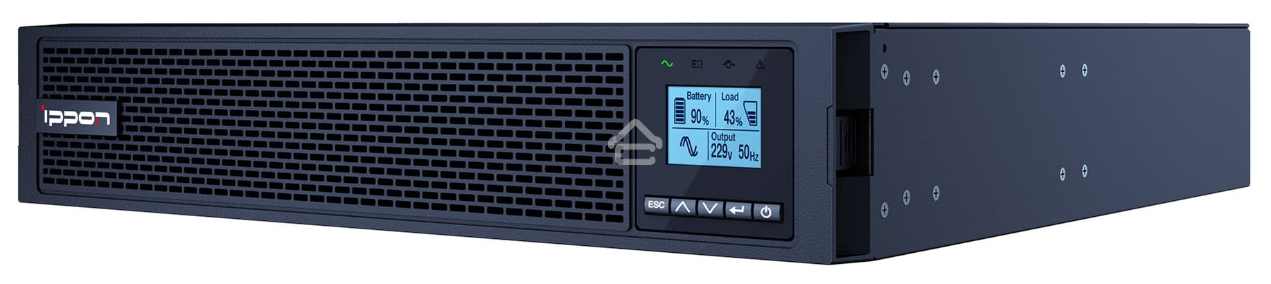 Источник бесперебойного питания Ippon Innova RT II 1000 900Вт 1000ВА черный