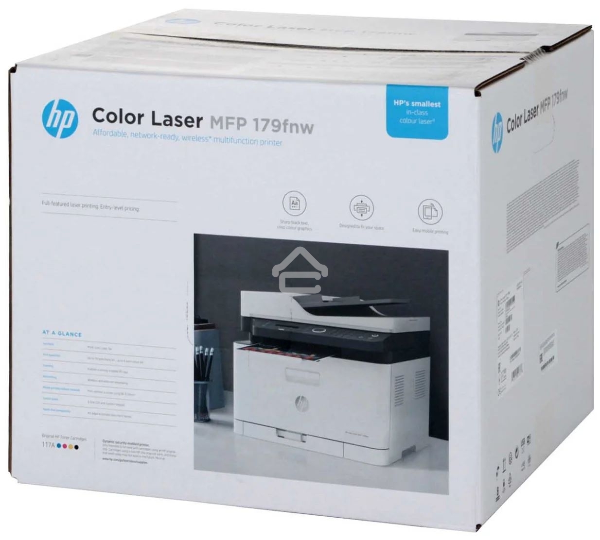 МФУ лазерный HP Color LaserJet 179fnw (4ZB97A), А4, цветной, печ. до 18 стр/мин. (ч/б) до 4 стр/мин. (цвет), скан. до 15 стр/мин. (ч/б) 6 стр/мин. (цвет), 600x600dpi, USB, RJ-45, Wi-Fi, Air Print, Mopria