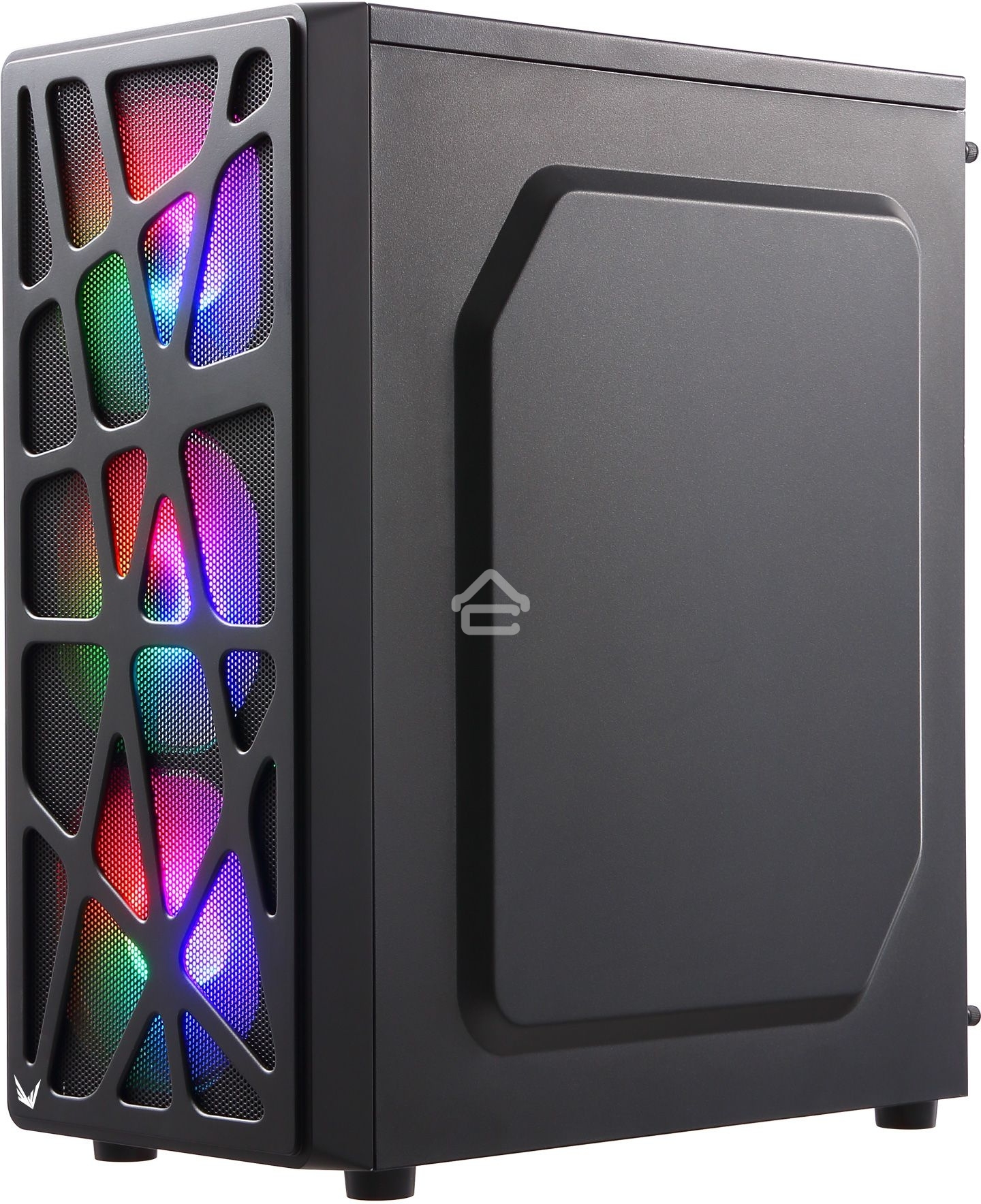 Компьютерный корпус Aerocool/Formula MANA черный без БП ATX 6x120мм 2xUSB 2.0 1xUSB 3.0 audio bott PSU