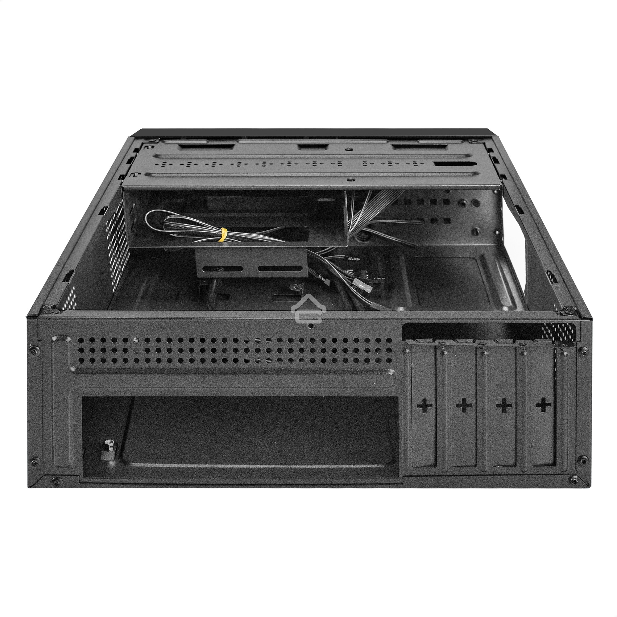 Компьютерный корпус Desktop ExeGate MI-208U2 (mini-ITX/mATX, без БП, 1хUSB+2хUSB 3.0, аудио, черный)