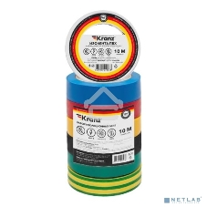 Набор изоляционных лент Kranz 0.13х15 мм, 10 м, 7 цветов