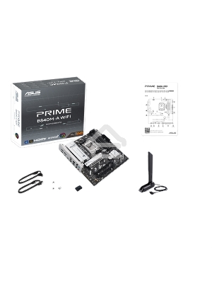 Материнская плата ASUS PRIME B840M-A WIFI, AM5, AMD B840, 4xDDR5, 4xSATA III, 3xM.2, 1xPCIe 4.0 x16, 2xPCIe 3.0 x16 (x1), 2xDP, 1xHDMI, 1x 2.5Gb LAN, Wi-Fi 6E, 2xUSB-A 10Gbps, 1xUSB-C 5Gbps, 4xUSB-A 2.0, 3x3.5 мм, 7.1, micro-ATX