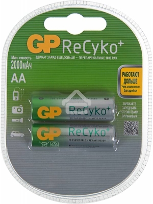 Аккумулятор GP Recyko 210AAHCB AA NiMH 2000mAh (2шт)