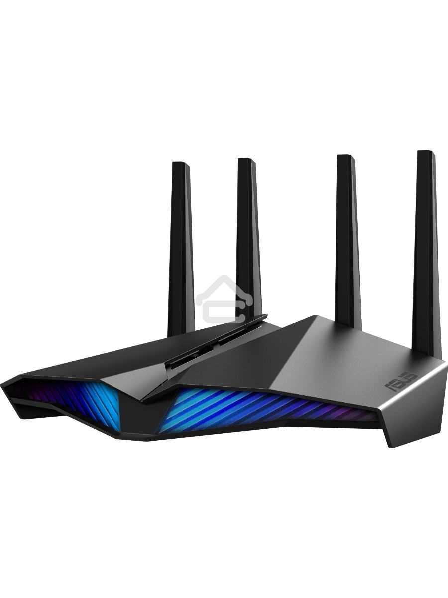 Роутер ASUS RT-AX82U роутер 802.11b/g/n/ac/ax, до 574 + 4804Мбит/c, 2,4 + 5 гГц, 4 антенны, USB, GBT LAN ; 90IG05G0-MO3R10