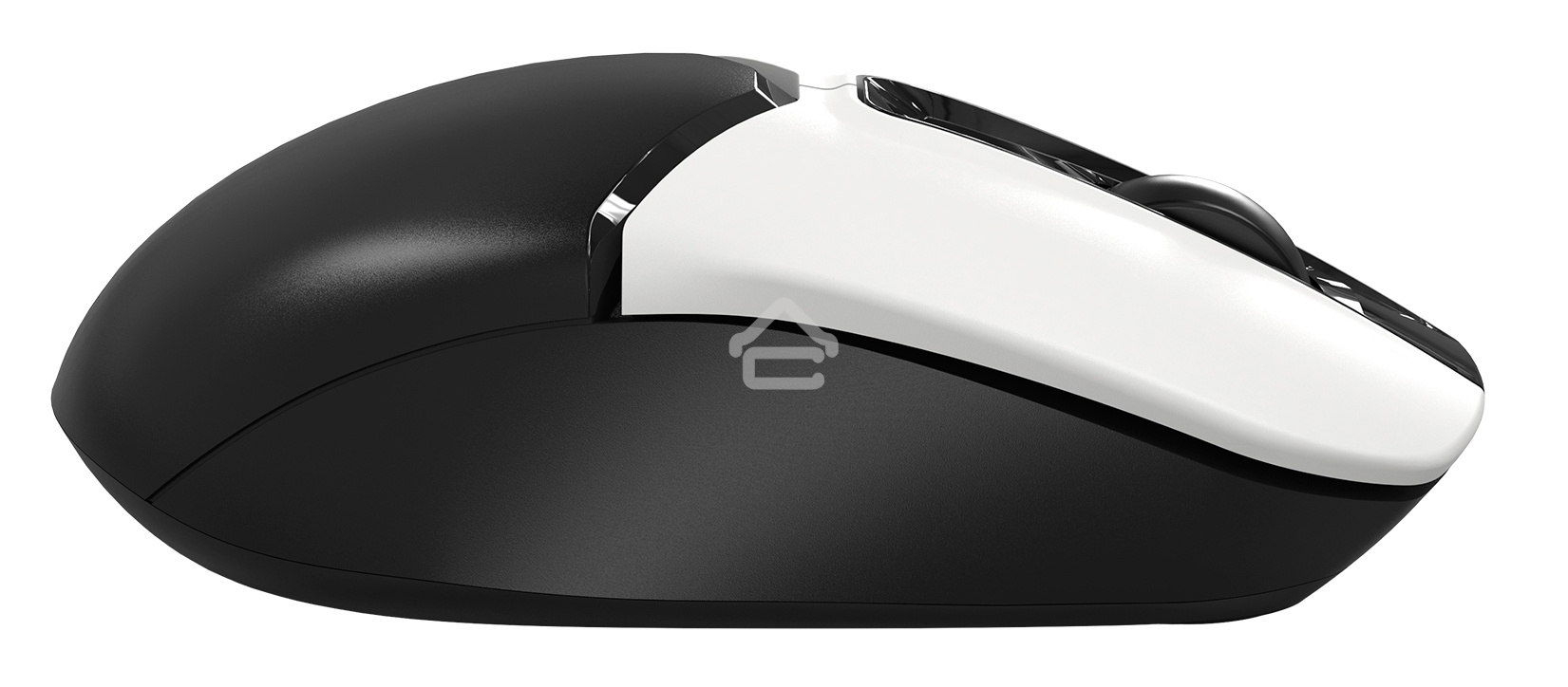 Мышь беспроводная A4Tech Fstyler FG12 белый/черный, 1200 dpi, радиоканал, USB, кнопки - 3