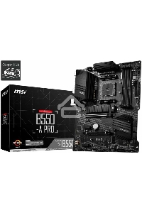 Материнская плата MSI B550-A PRO, AM4, AMD B550, 4xDDR4, 6xSATA, 2xM.2, 1xPCI-E 4.0 x16, 1xPCI-E 3.0 x16, 2xPCI-E x1, 1xHDMI, 1xDP, 1x 1Gb LAN, 4xUSB-A 2.0, 2xUSB-A 3.2 Gen 1, 1xUSB-A 3.2 Gen 2, 1xUSB-C 3.2 Gen 2, 6x3.5 мм, 7.1, ATX
