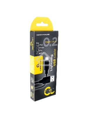 Кабель Cablexpert для Apple CCB-USB-AMAPO2-1MB, AM/Lightning, издание Classic 0.2, длина 1м, черный, блистер