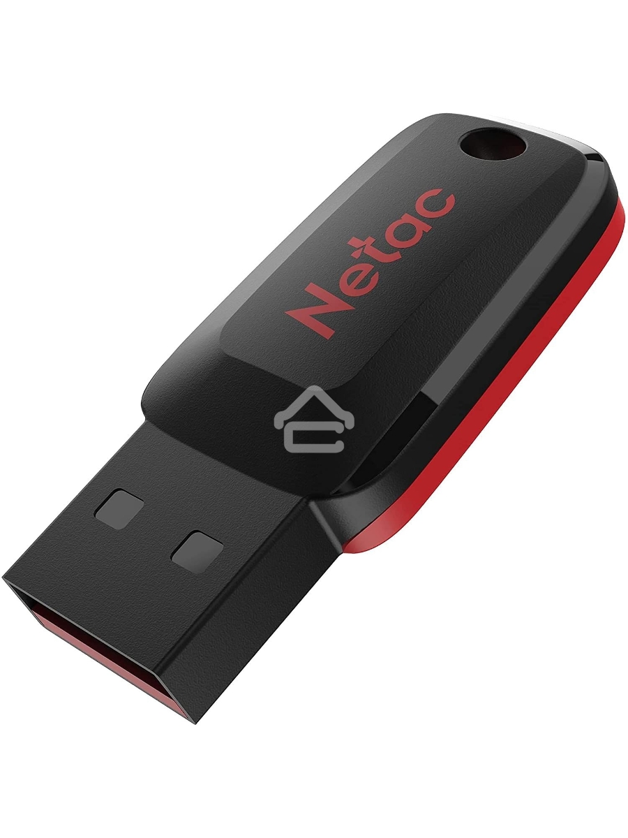 Флеш диск Netac U197 16Gb <NT03U197N-016G-20BK>, USB2.0, пластиковая, черная