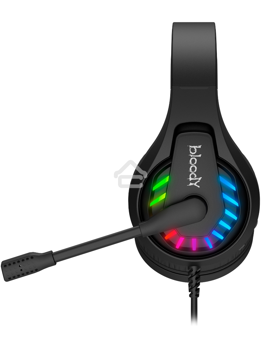 Наушники с микрофоном A4Tech Bloody G230 черный 2м накладные USB оголовье (G230)
