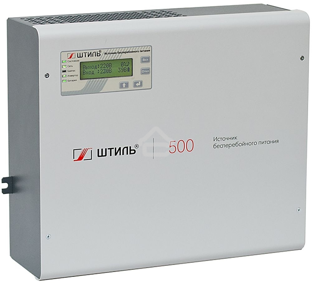 Источник бесперебойного питания ШТИЛЬ 500 ВА; on-line; батарея: 24В, int, 9Ач, ЗУ 1А; настенное