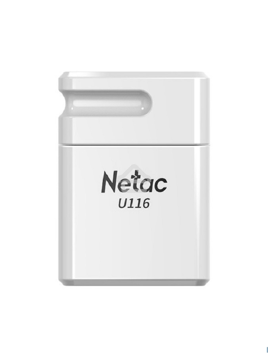 Флеш диск Netac U116 64Gb <NT03U116N-064G-30WH>, USB3.0, миниатюрная пластиковая белая