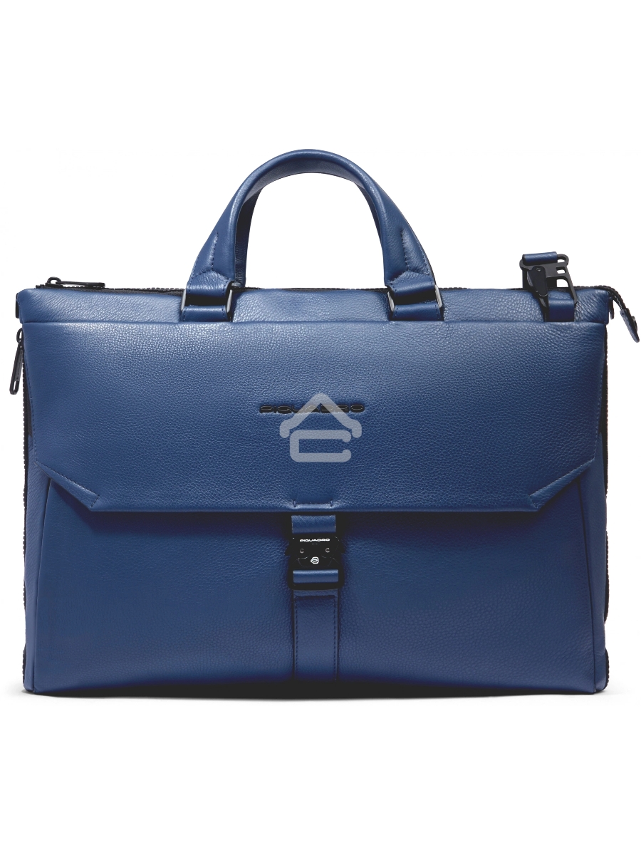Деловая сумка Piquadro Than CA4021S135/BLU с отделением для ноутбука синий натур.кожа