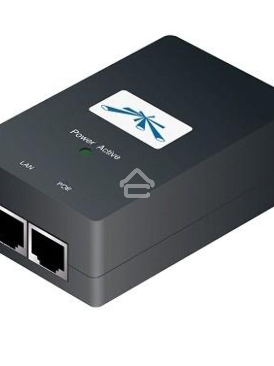 Точка доступа UBIQUITI POE-48-24W(EU) блок питания с PoE, 220 VAC -> 48VDC 0.5A - с кнопкой Reset и удаленной перезагрузкой