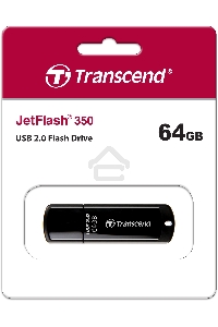 Флэш Диск Transcend USB Drive 64Gb JetFlash 350 TS64GJF350 {USB 2.0}
