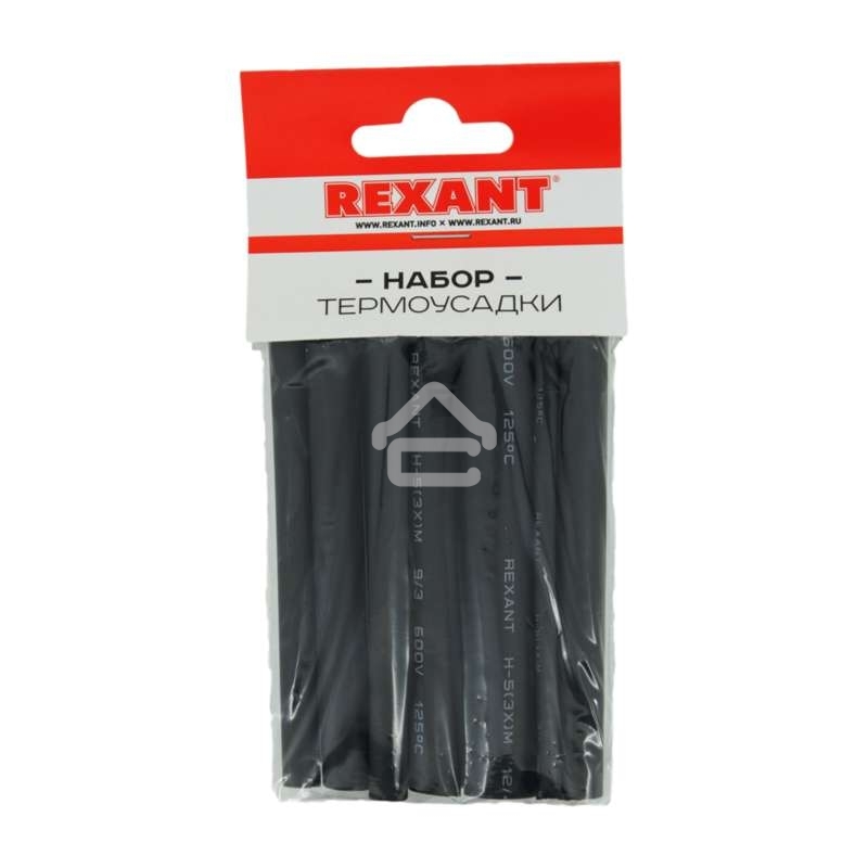 Термоусаживаемые трубки Rexant STANDARD 2:1 (Набор 18шт.)