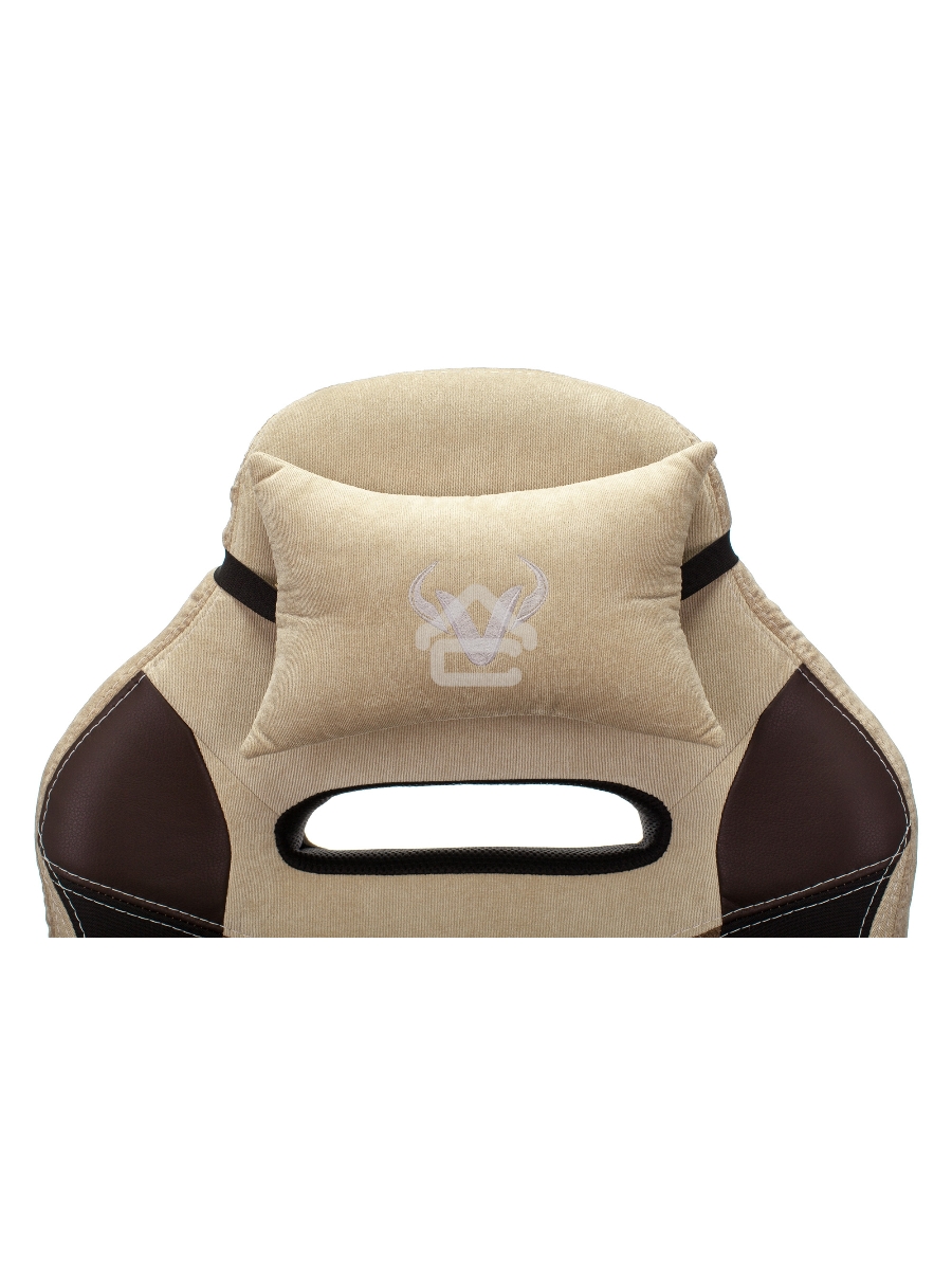 Кресло игровое Бюрократ VIKING 6 KNIGHT BR FABRIC коричневый, крестовина металл/пластик