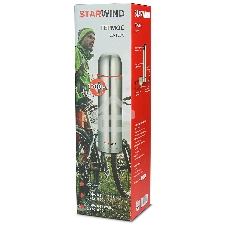 Термос Starwind 20-1200 1.2 л, серебристый/красный, картонная коробка