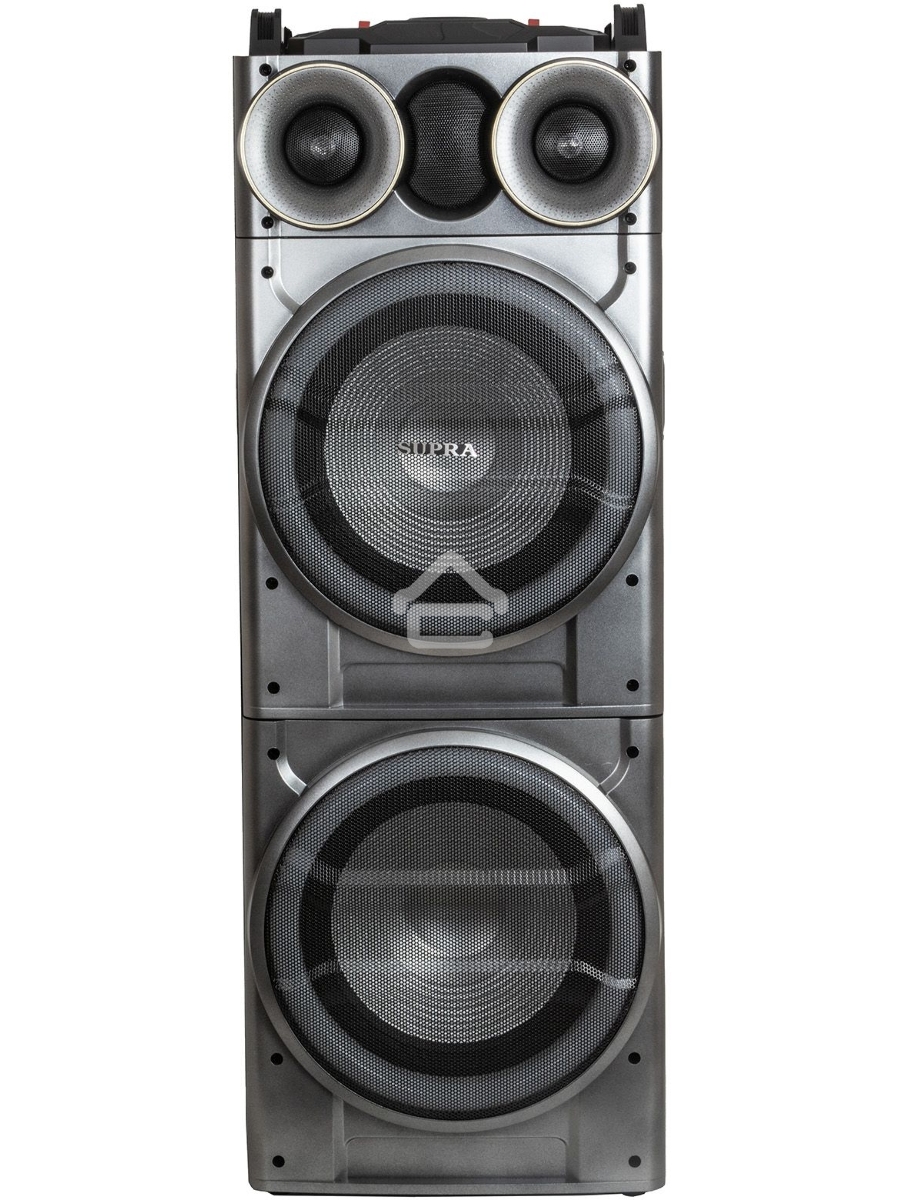 Минисистема SUPRA SMB-2150 черный 1200Вт FM USB BT SD (в комплекте: активн.+пассив.колонки)