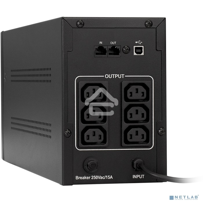 Источник бесперебойного питания ExeGate EP285480RUS SpecialPro UNB-1000.LED.AVR.C13.RJ.USB 1000VA/650W, LED, AVR, 6*IEC-C13, RJ45/11, USB, черный